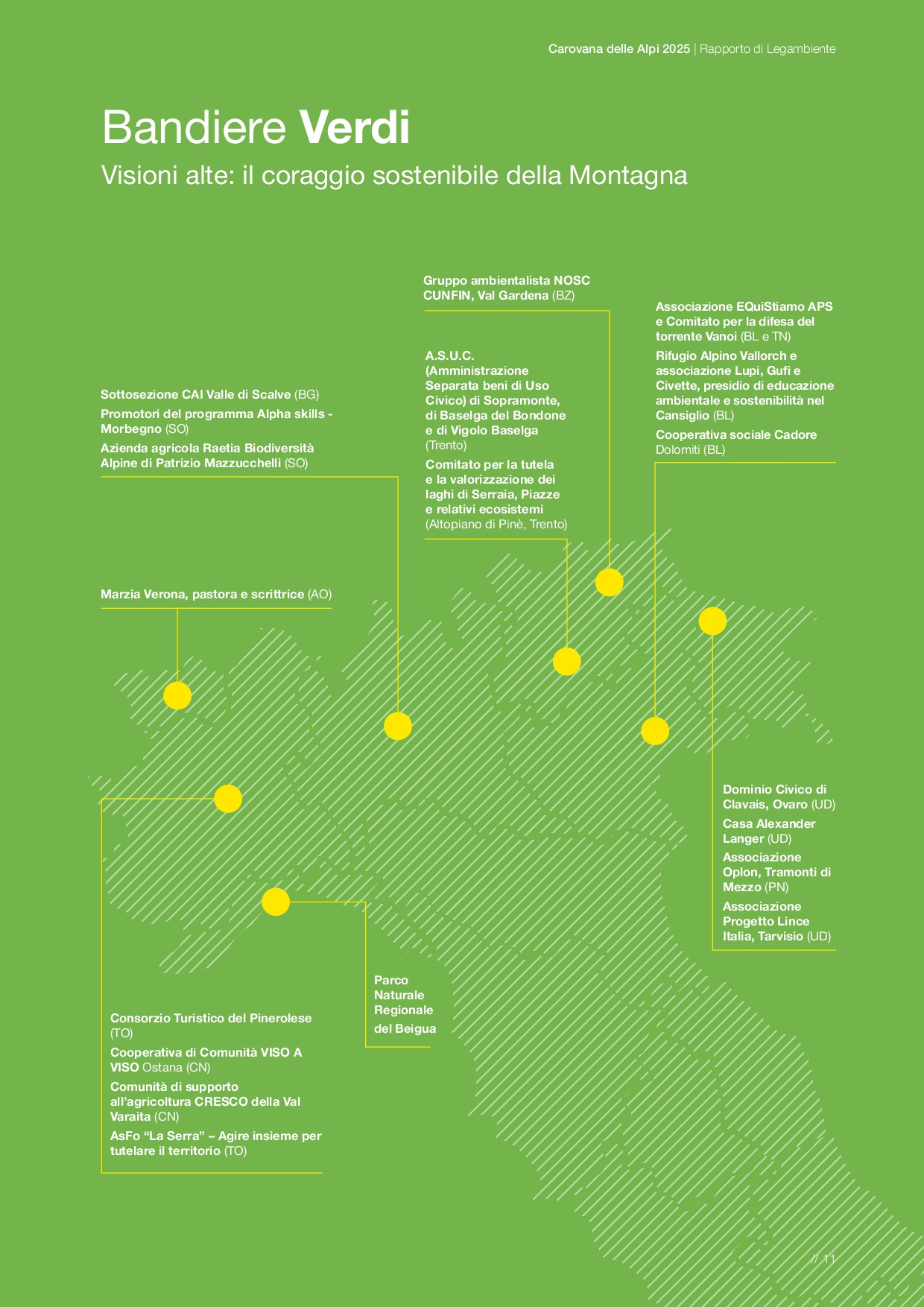 Grafica bandiere verdi, Legambiente